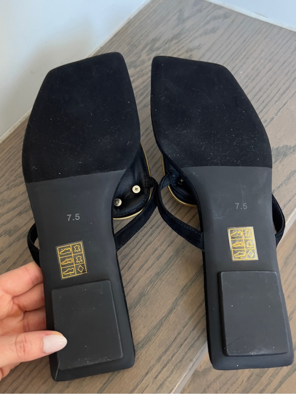 Jeffrey Campbell Bazaar Flip-Flop Sandals in Black NWOB - Picture 5 of 5